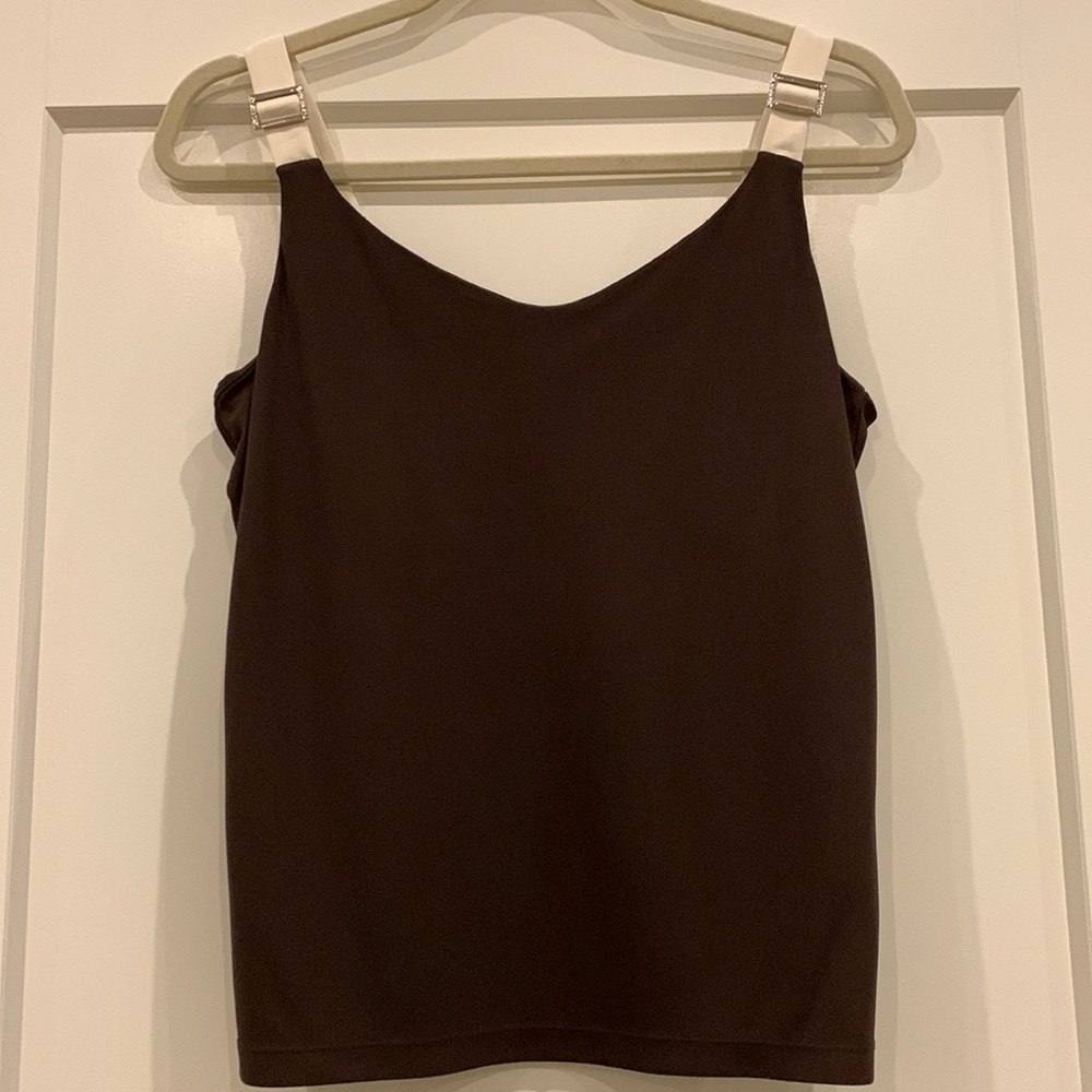LAUREN Ralph Lauren Cami Tank Top with Faux adjustable Straps Size L